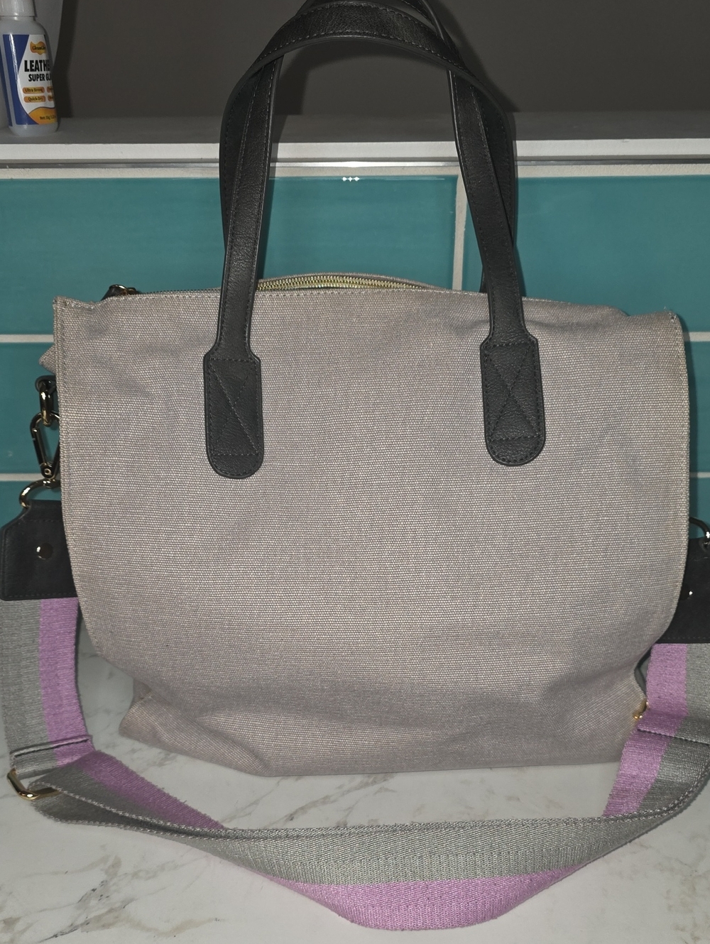 Erin Condren Canvas Crossbody Tote With Extra Strap